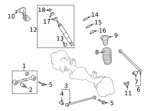 Rear Suspension for 2013 Toyota Land Cruiser #0