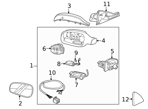 Outside Mirrors for 2006 Volvo XC70 #1