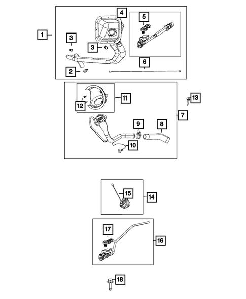 Fuel Tank Filler Tube for 2016 Ram 3500 #0
