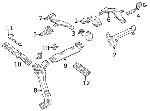 Ducts for 2013 Land Rover Range Rover #1