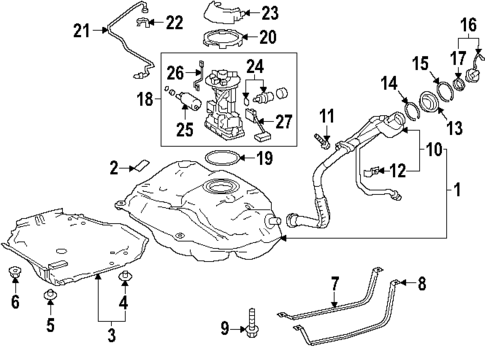 Fuel System Components for 2025 Toyota Corolla #4