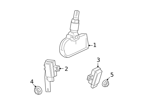 Tire Pressure Monitor Components for 2011 Dodge Caliber #0
