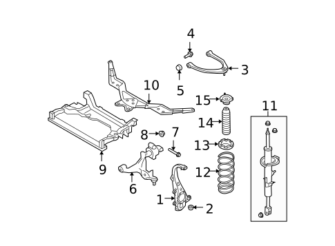 Suspension Components for 2013 INFINITI FX37 #4