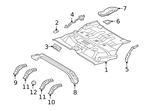 Floor for 2017 Lexus GX460 #1