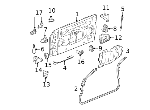 Gate & Hardware for 2004 GMC Envoy XUV #0
