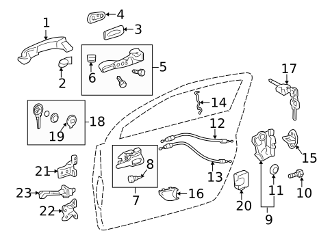 Keyless Entry Components for 2014 Scion iQ #0