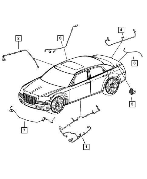 Wiring-Body and Accessories for 2011 Chrysler 300 #0