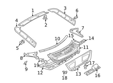 Interior Trim - Pillars for 2005 Mercedes-Benz C 320 #5