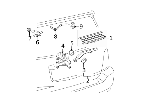 Wiper & Washer Components for 2009 Toyota Highlander #2