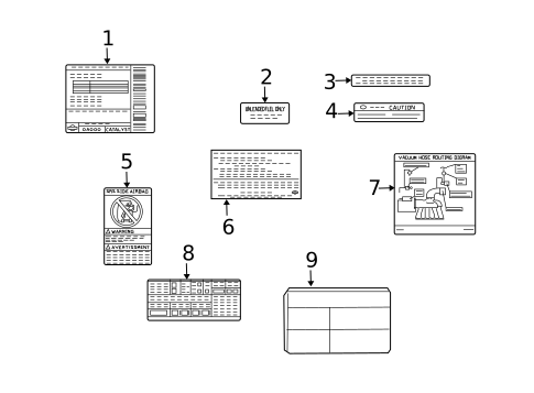 Labels for 2008 INFINITI FX35 #0
