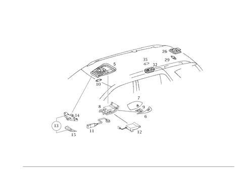Interior Lamps for 2002 Mercedes-Benz ML320 #0