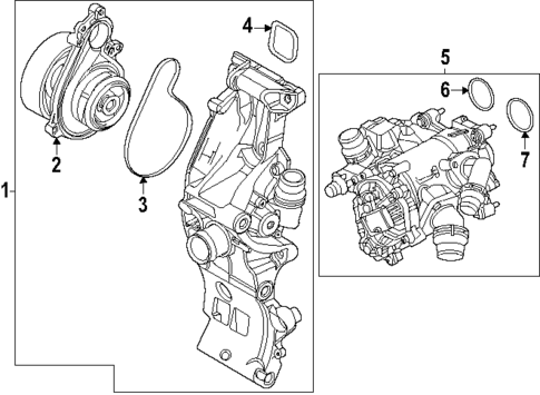 Water Pump for 2024 BMW X1 #0