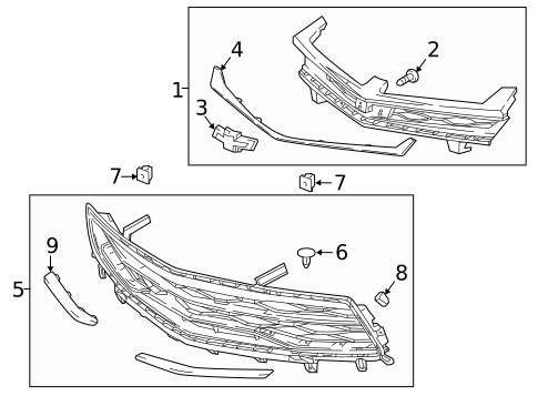 Grille & Components for 2017 Chevrolet Camaro #2