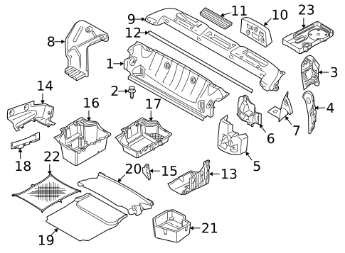 Interior Trim - Rear Body for 2013 BMW M3 #0