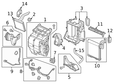 Condenser, Compressor & Lines for 2015 Honda Fit #1