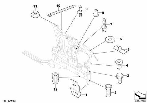 Front Body for 2005 BMW 545i #1
