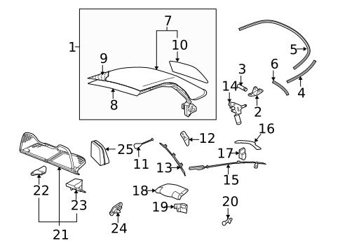 Frame & Components for 2004 Volkswagen Beetle #1