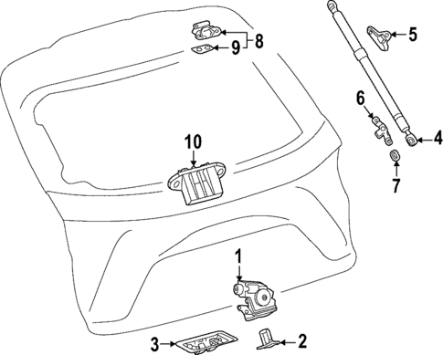 Liftgate for 2024 Lexus NX350h #2