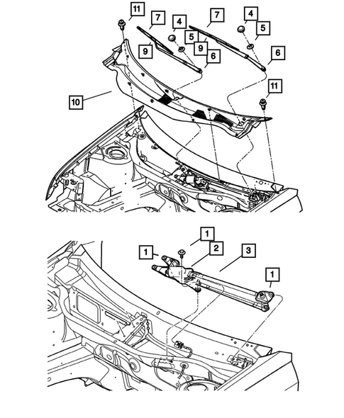 Windshield Wiper and Washer Systems for 2006 Chrysler Pacifica #0