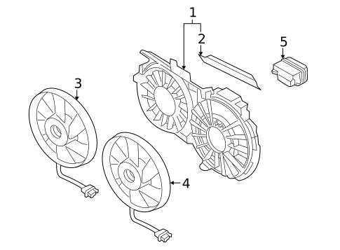 Cooling Fan for 2004 Audi A4 Quattro #0