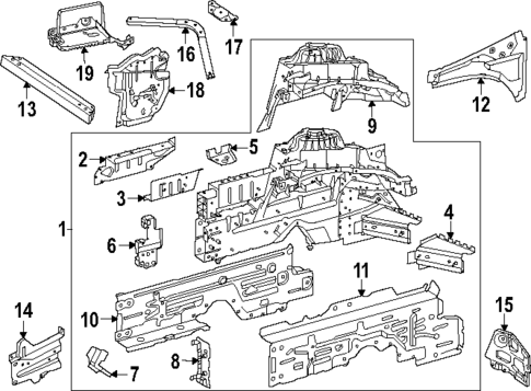 Structural Components & Rails for 2024 Mercedes-Benz EQE SUV AMG® #0