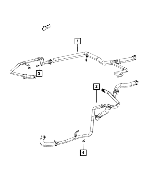 Air Conditioner and Heater Plumbing for 2012 Chrysler 300 #1