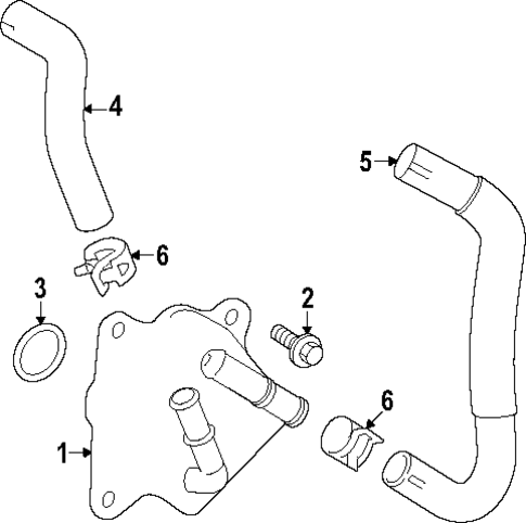 Engine Oil Cooler for 2024 Lexus NX350h #0