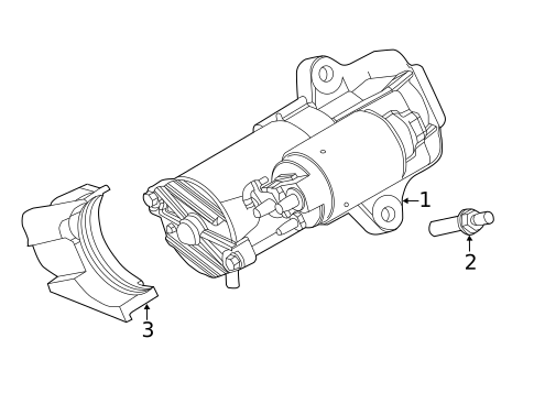 Starter for 2023 Ford Edge #1