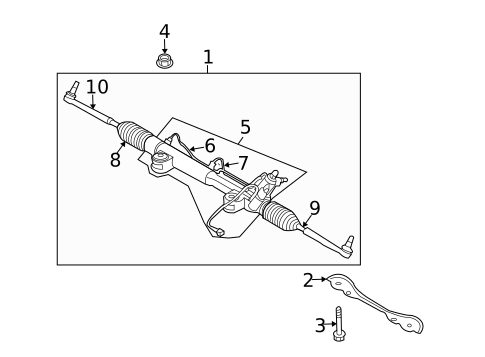 Steering Gear & Linkage for 2008 INFINITI G35 #0