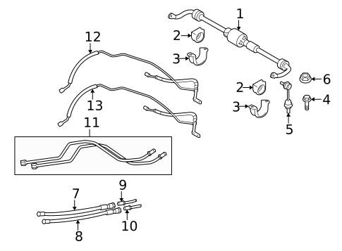 Stabilizer Bar & Components for 2008 BMW M6 #1