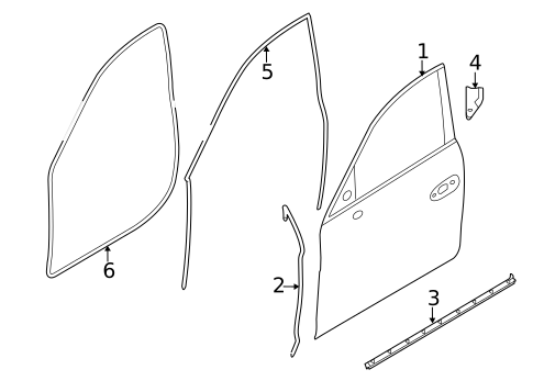 Door & Components for 2014 Porsche Panamera #0