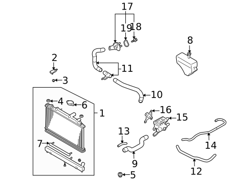 Radiator & Components for 2008 Mazda 6 #0