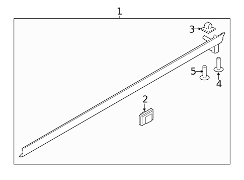 Exterior Trim - Pillars for 2019 Kia Sorento #0
