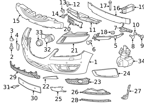 Parking Aid for 2010 Saab 9-5 #1
