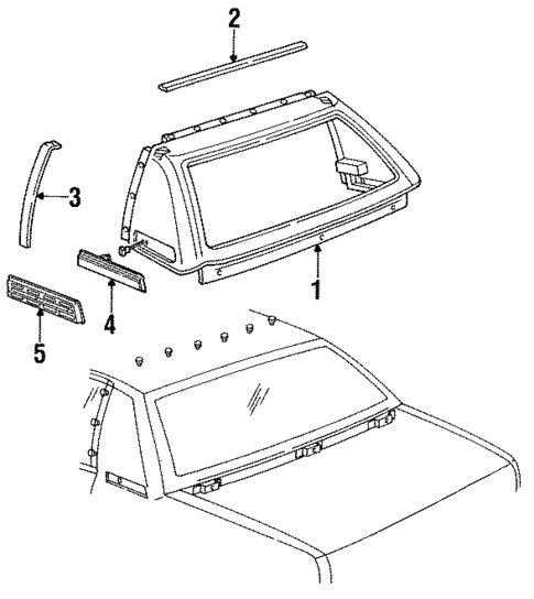Exterior Trim - Roof for 1995 Buick Roadmaster #0
