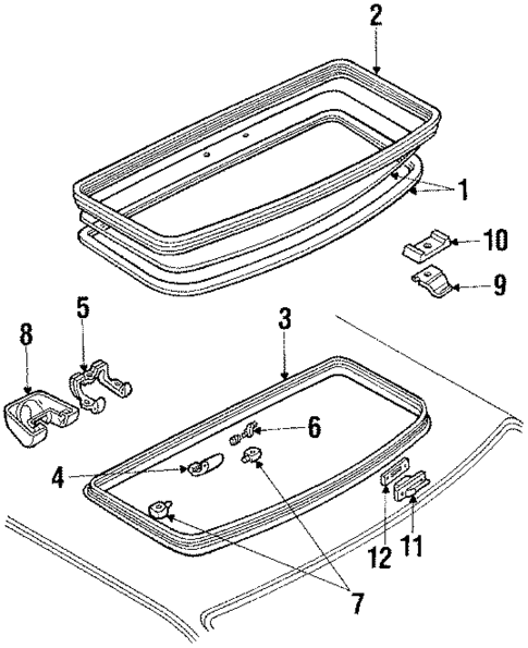 Sunroof for 1985 Mercury Cougar #0