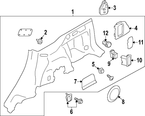 Interior Trim - Rear Body for 2025 Subaru Forester #0