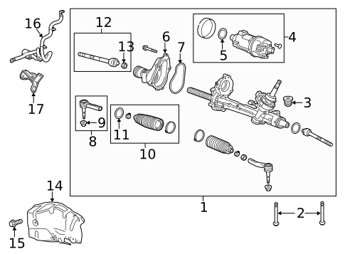 Steering Gear & Linkage for 2016 Buick LaCrosse #0