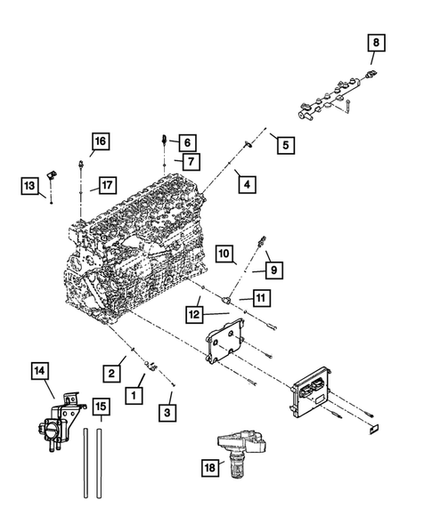 Sensors for 2008 Dodge Ram 3500 #1