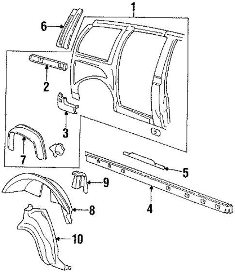 Inner Components for 1994 Chevrolet Lumina APV #0