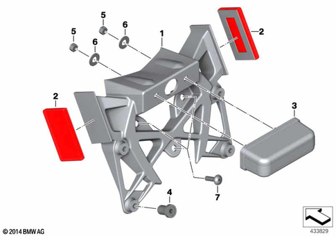 Rear Wheel Cover, License Plate Bracket for 2003 BMW-Motorrad K 1200 S #1