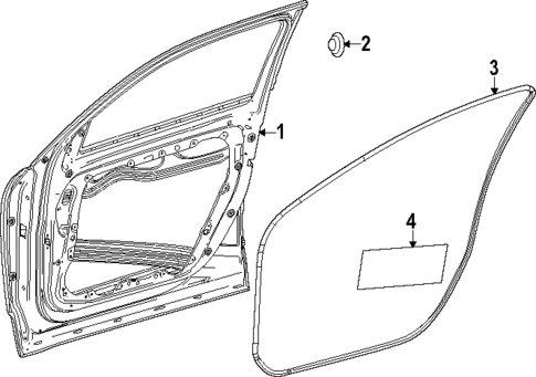 Door & Components for 2024 Mercedes-Benz EQB 300 #1