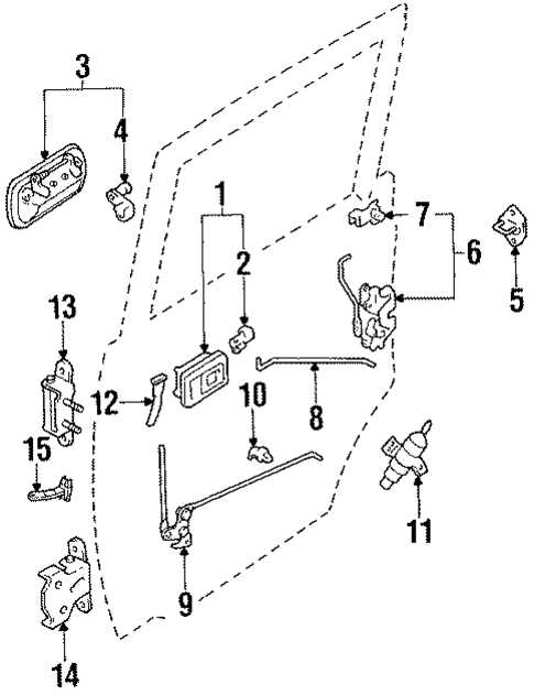 Rear Door for 1994 Toyota 4Runner #0