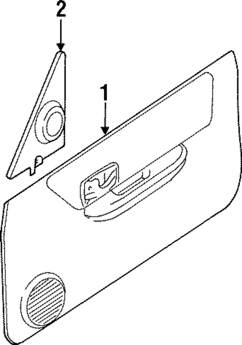 Interior Trim - Front Door for 2000 Jeep Cherokee #1