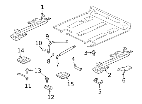 Tracks & Components for 2002 Mitsubishi Montero #1