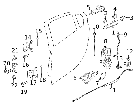 Lock & Hardware for 2016 Chevrolet Caprice #1