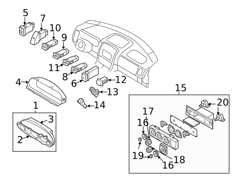 Switches for 2005 Kia Sedona #0