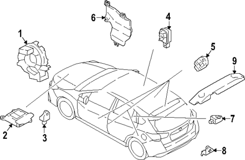 Air Bag Components for 2025 Subaru Impreza #0