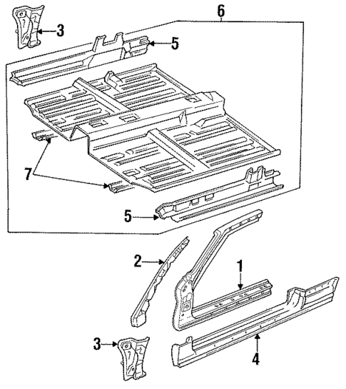 Hinge Pillar for 1992 Honda Accord #0