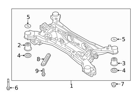 Suspension Mounting for 2023 Hyundai Palisade #1